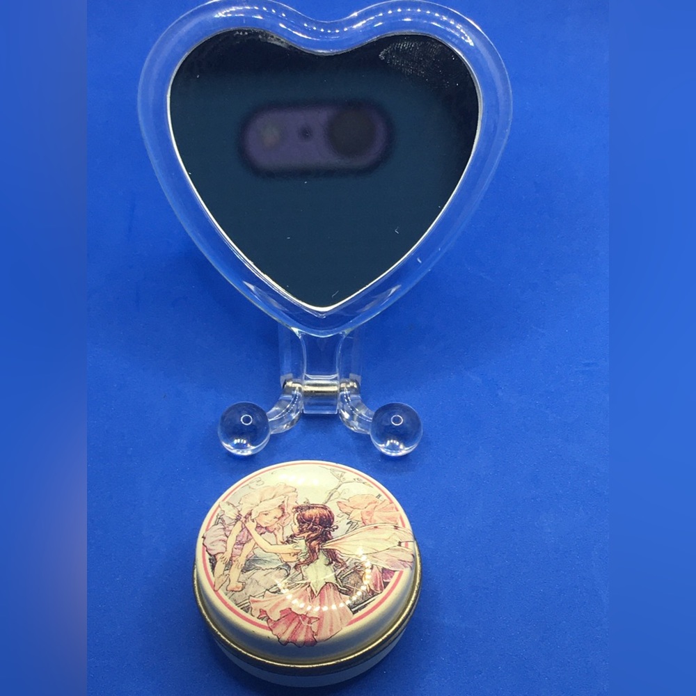 Heart Mirror and Vintage Pill Box